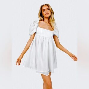 Princess Polly Alaya Mini Dress White NWT